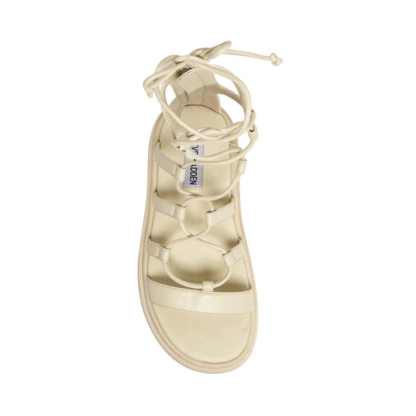 Beige Steve Madden Mel Women's Platform Sandals | PH 164516ZC